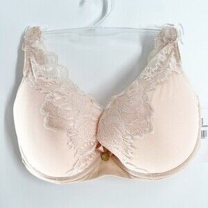 Chantelle Women's Orangerie Underwire Lace Plunge Bra 6762 30 DDDD NWT